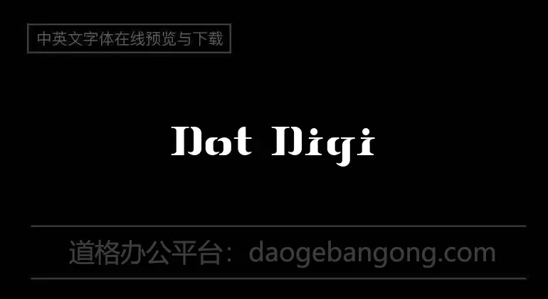 Dot Digital-7 Font