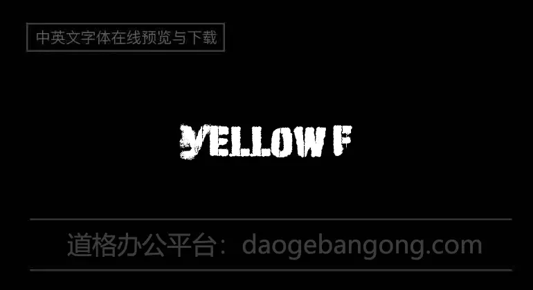 yellow Font