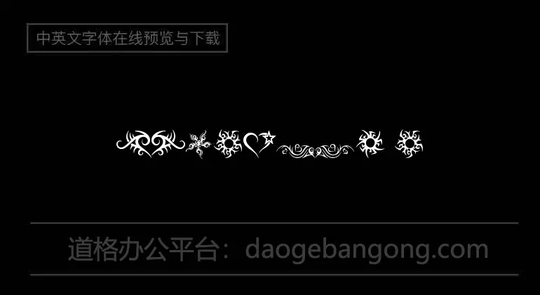 Hearts and Stars Font