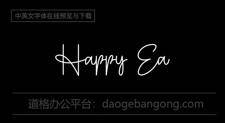 Happy Easter Font