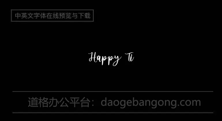 Happy Time Font