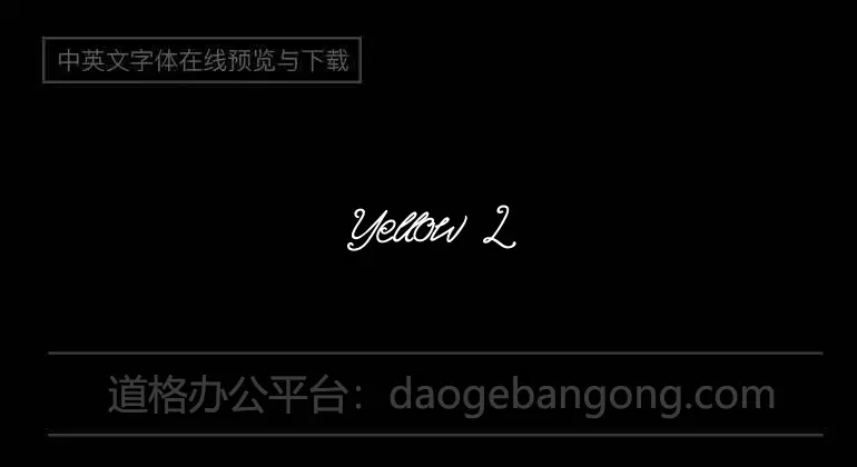 Yellow Leaf Font