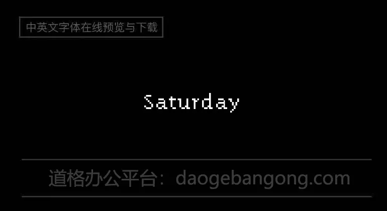 Saturday be like Madness Font