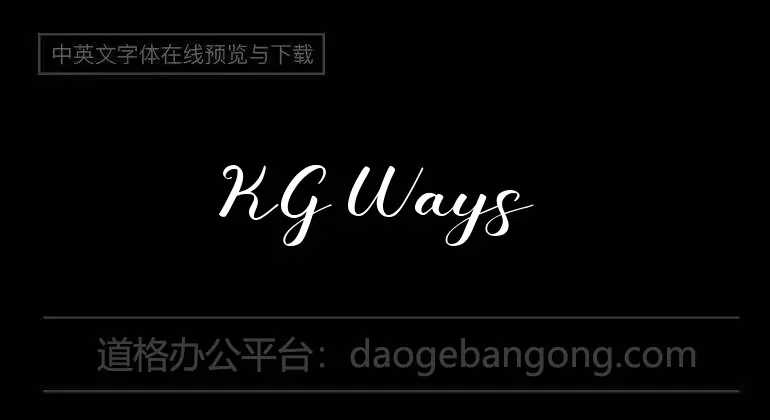 KG Ways to Say Goodbye Font