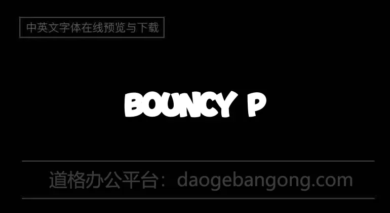 Bouncy Pink Font