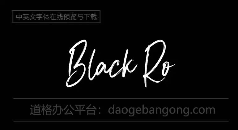 Black Rose Font