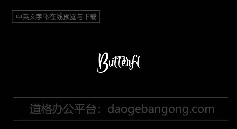 Butterfly Font