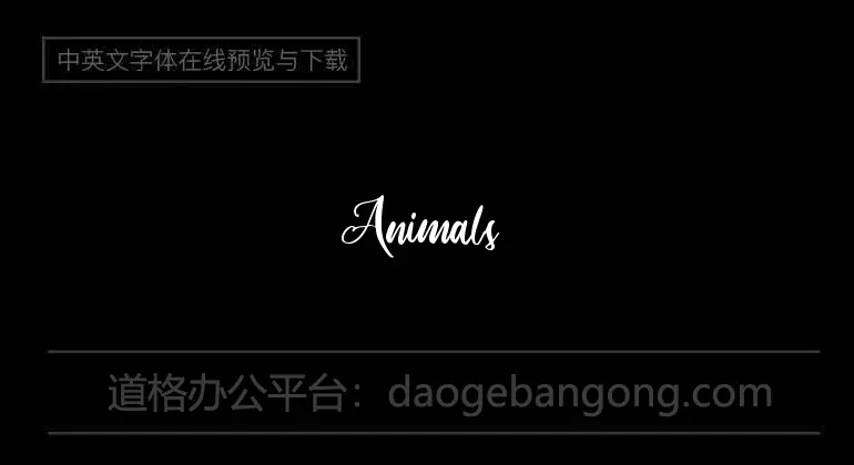 Animals 2 Font