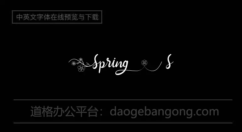 Spring Sakura Font
