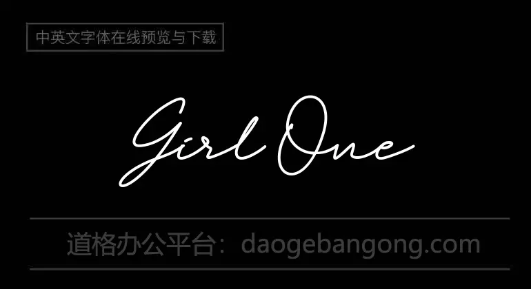 Girl One Font