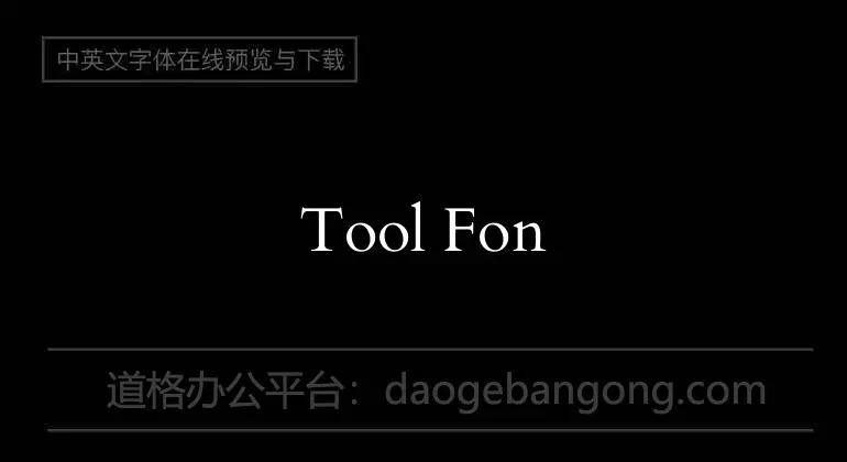 Tool Font