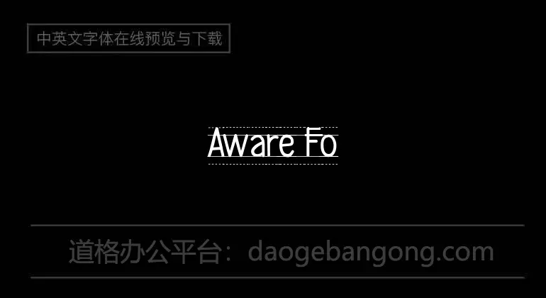 Aware Font