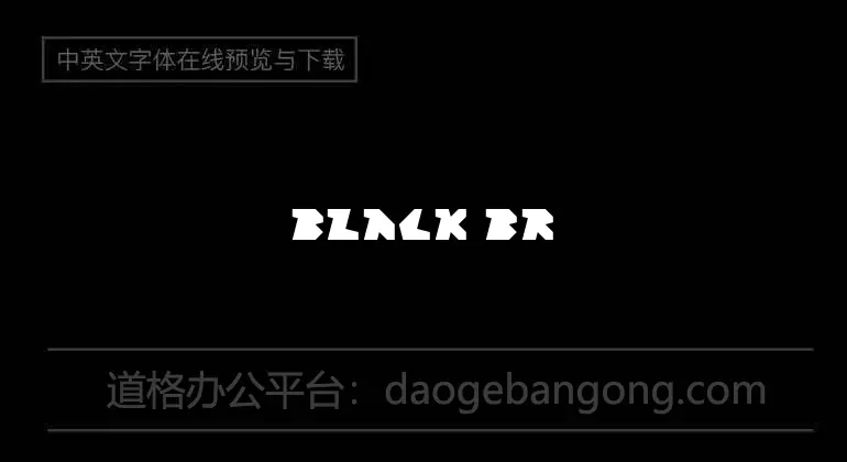 BLACK BRUTAL Font