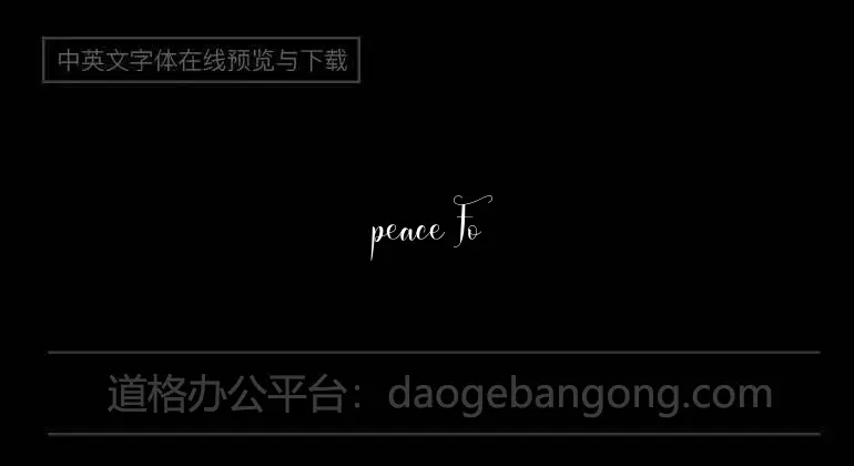 peace Font