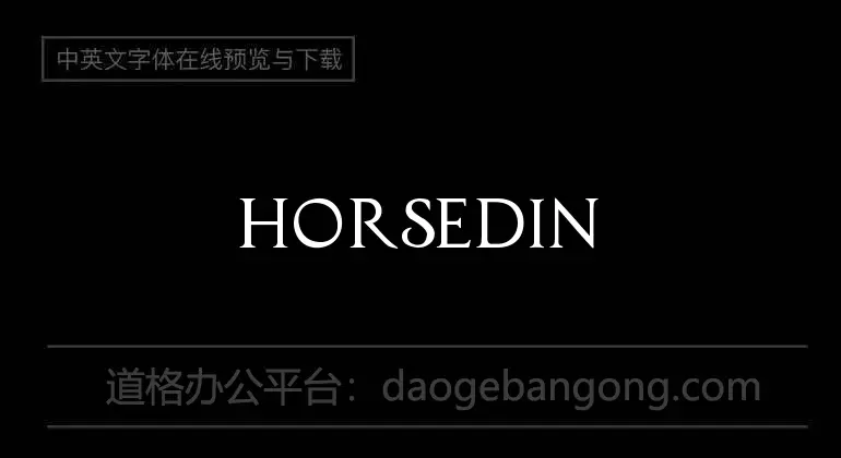 Horsedings Font