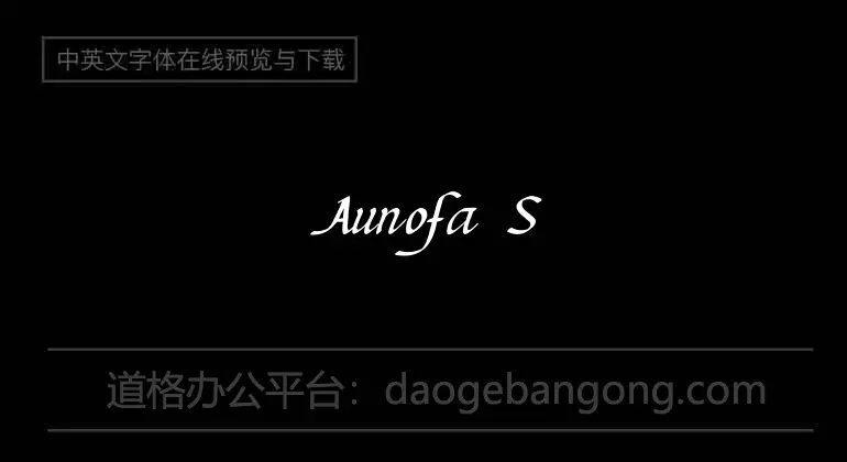 Aunofa Serif Font