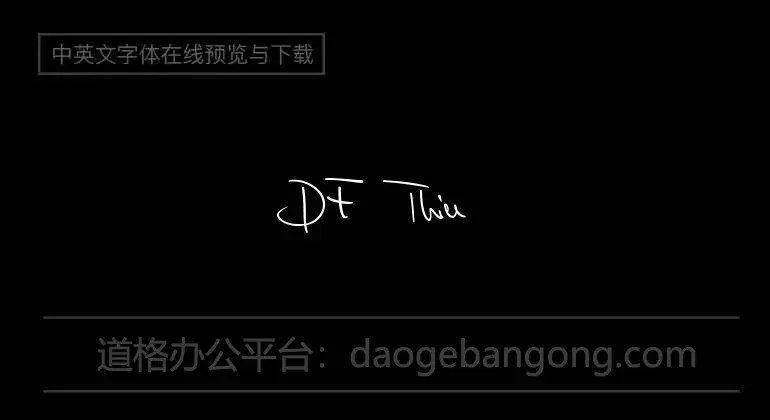 DF Thin Font