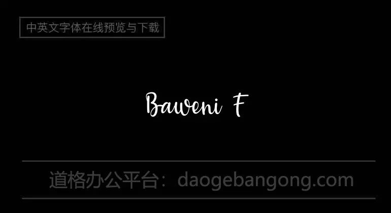 Baweni Font