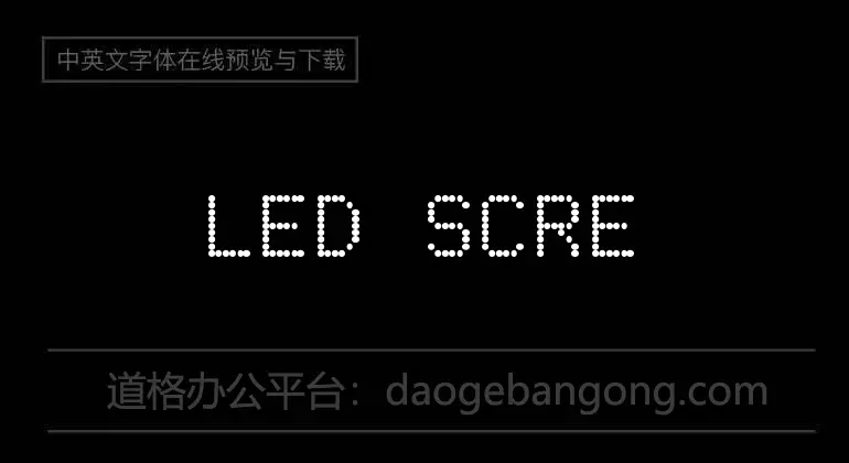 LED SCREEN GTAMBLOG CAPS+ 2.0 Font
