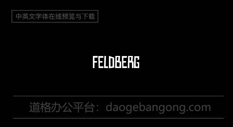 Feldberg Font