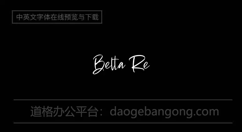 Belta Regular Font