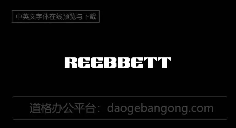 Reebbett Font