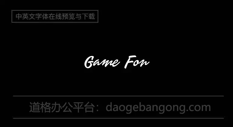 Game Font 7