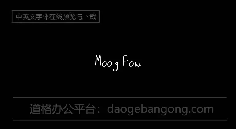 Moog Font
