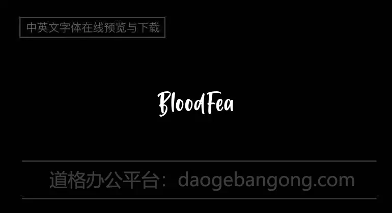 BloodFeast Font