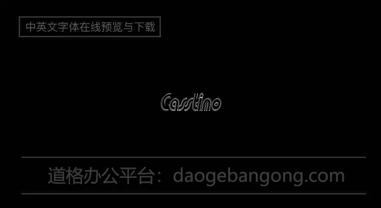Casstino Font