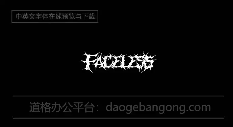 Faceless Font