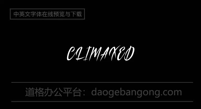 CLIMAXED Font