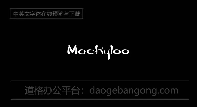 Mackyloo Font