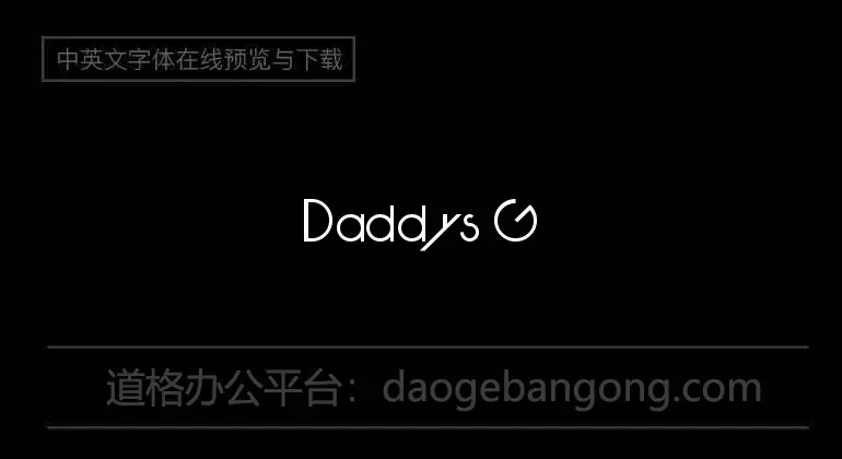 Daddys Girl Font