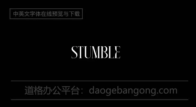Stumble Font