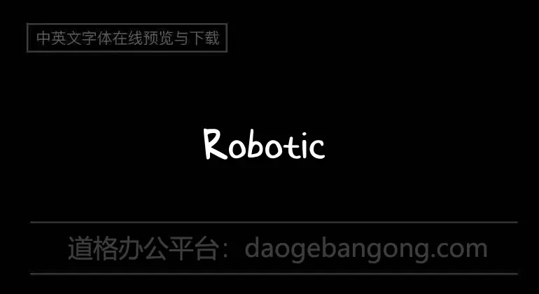 Robotic Font