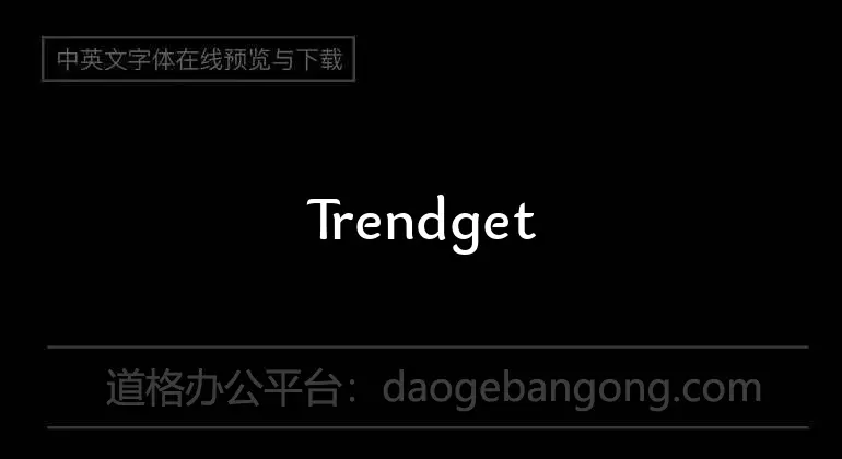 Trendgetter Font