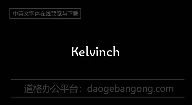Kelvinch Font