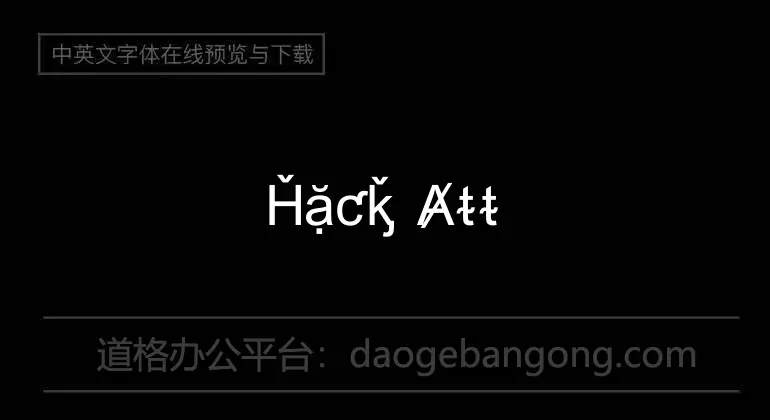 Hack Attack Font