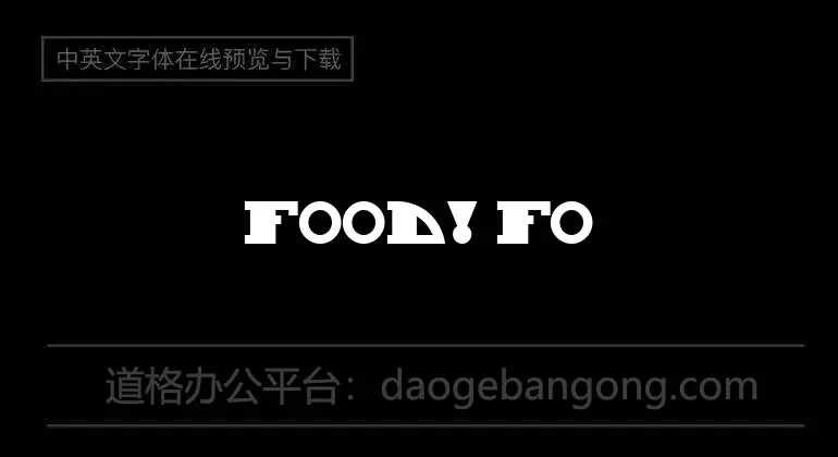 FOOD! Font