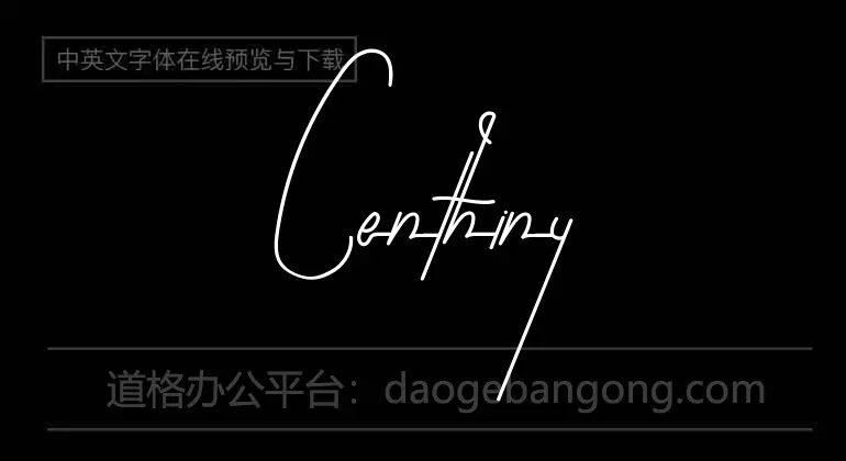 Centhiny Font