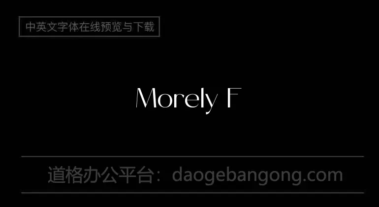 Morely Font
