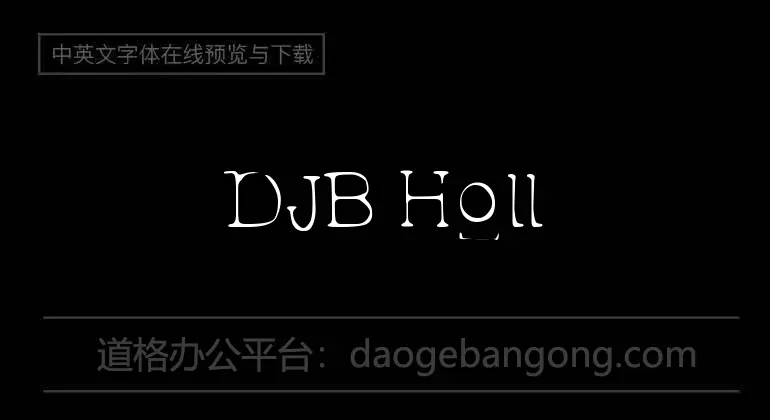 DJB Holly Typed 2 Much Font