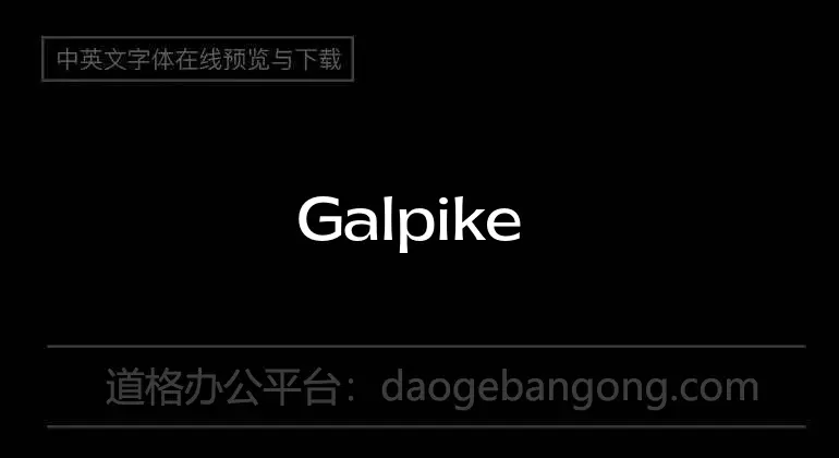 Galpike Font