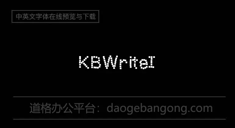 KBWriteItOnaPostIt Font