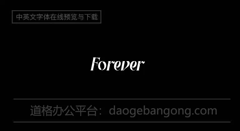 Forever Font