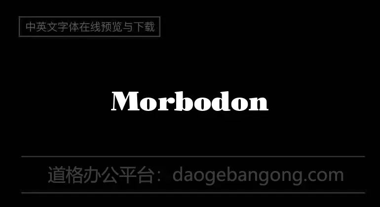 Morbodoni Font