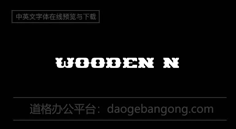 Wooden Nickel NF Font