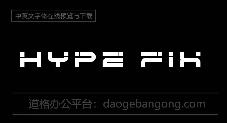 Hype Fixer Font