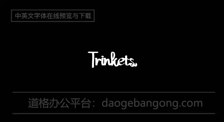 Trinkets3 Font